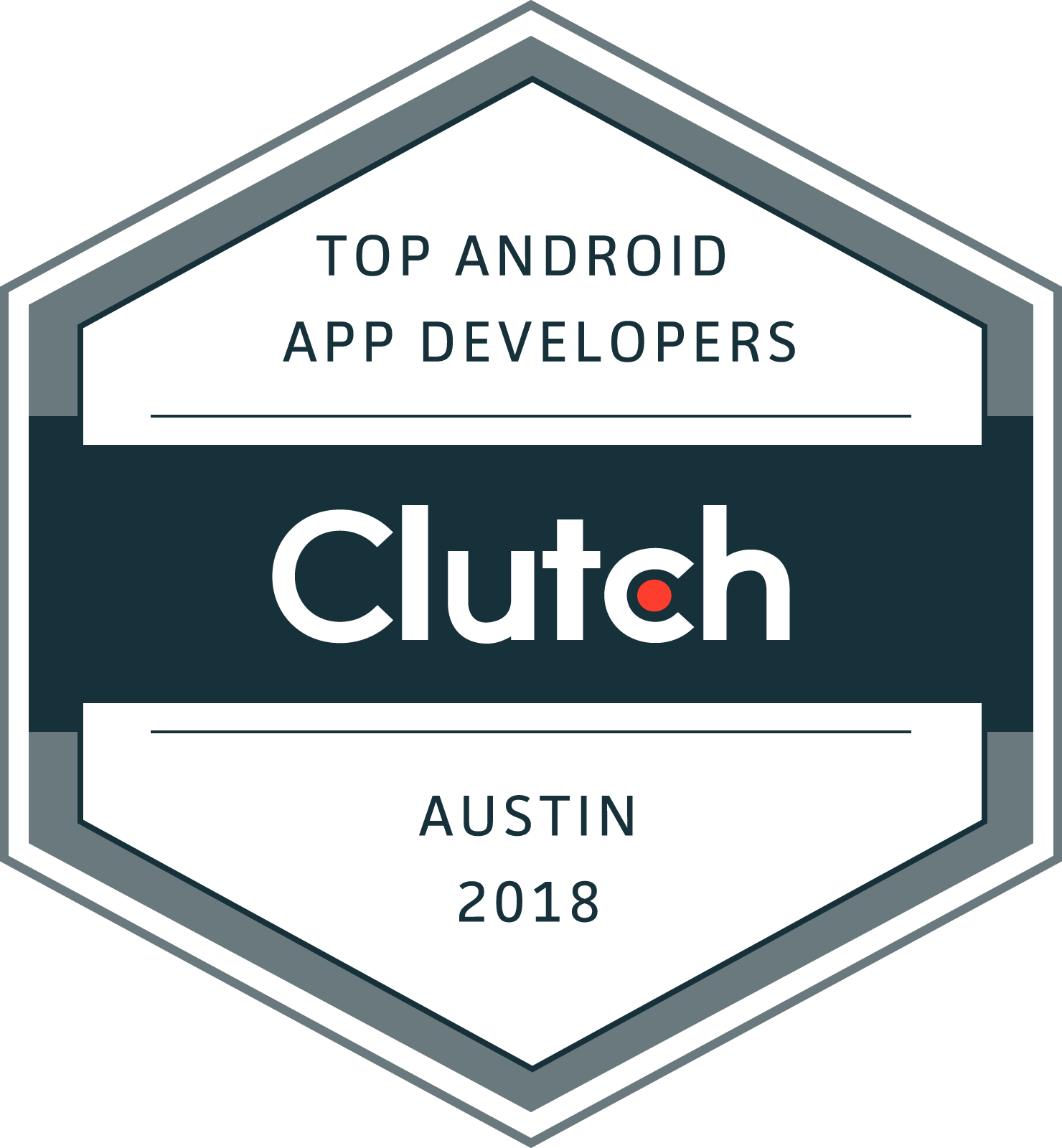 Top Android App Development Comany Austin, TX 2018 Badge